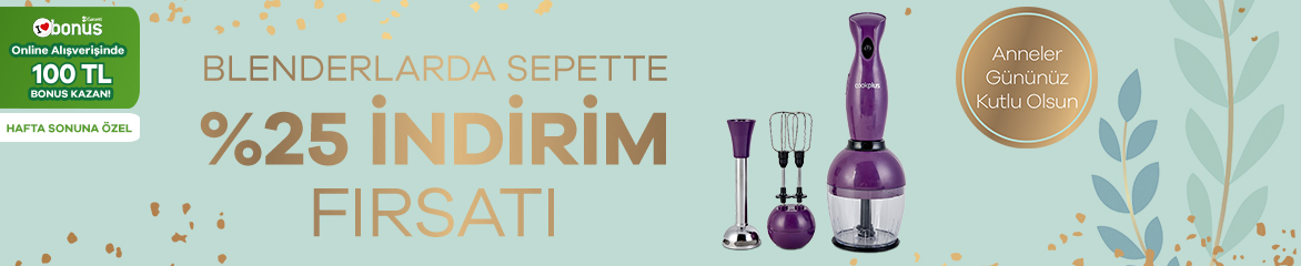 Midimix Blender Hafta Sonu Kampanyası Yüzde 25 İndirim Midimix Blender Hafta Sonu Kampanyası Yüzde 25 İndirim