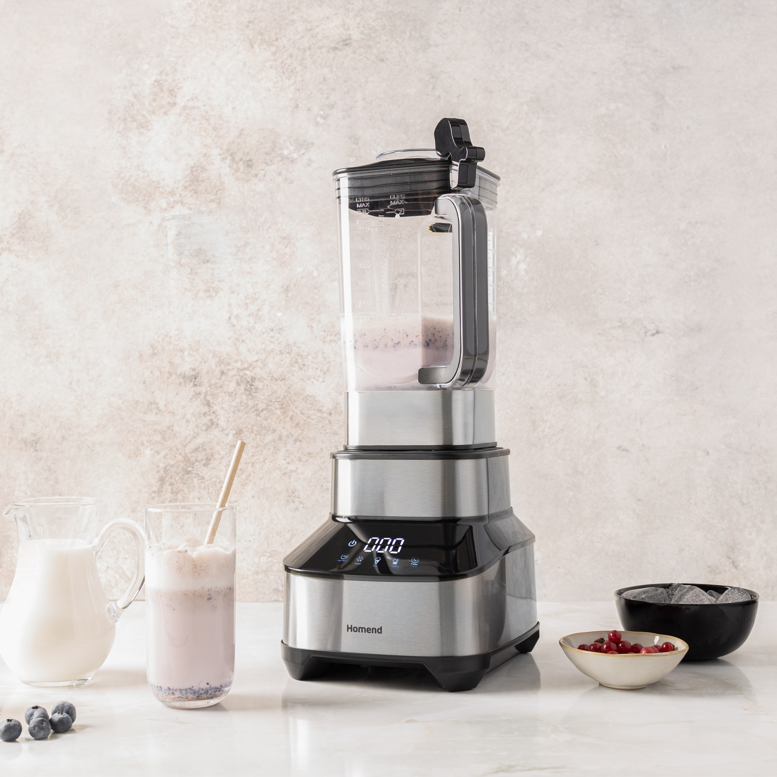 Homend Blendsetter Pro 1921H Otomatik Çelik XL Power Blender