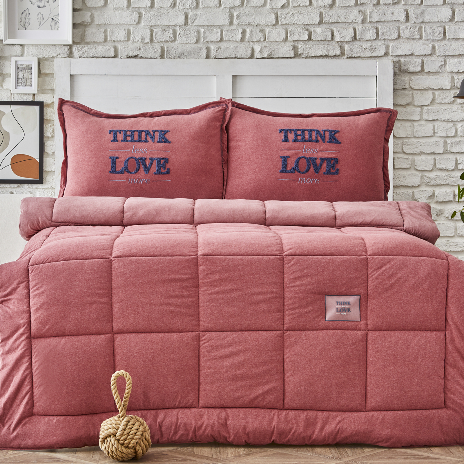 hoş Felsefe Dükkan  Karaca Home Softy Kırmızı Tek Kişilik Cotton Comfort Uyku Seti Karaca Home