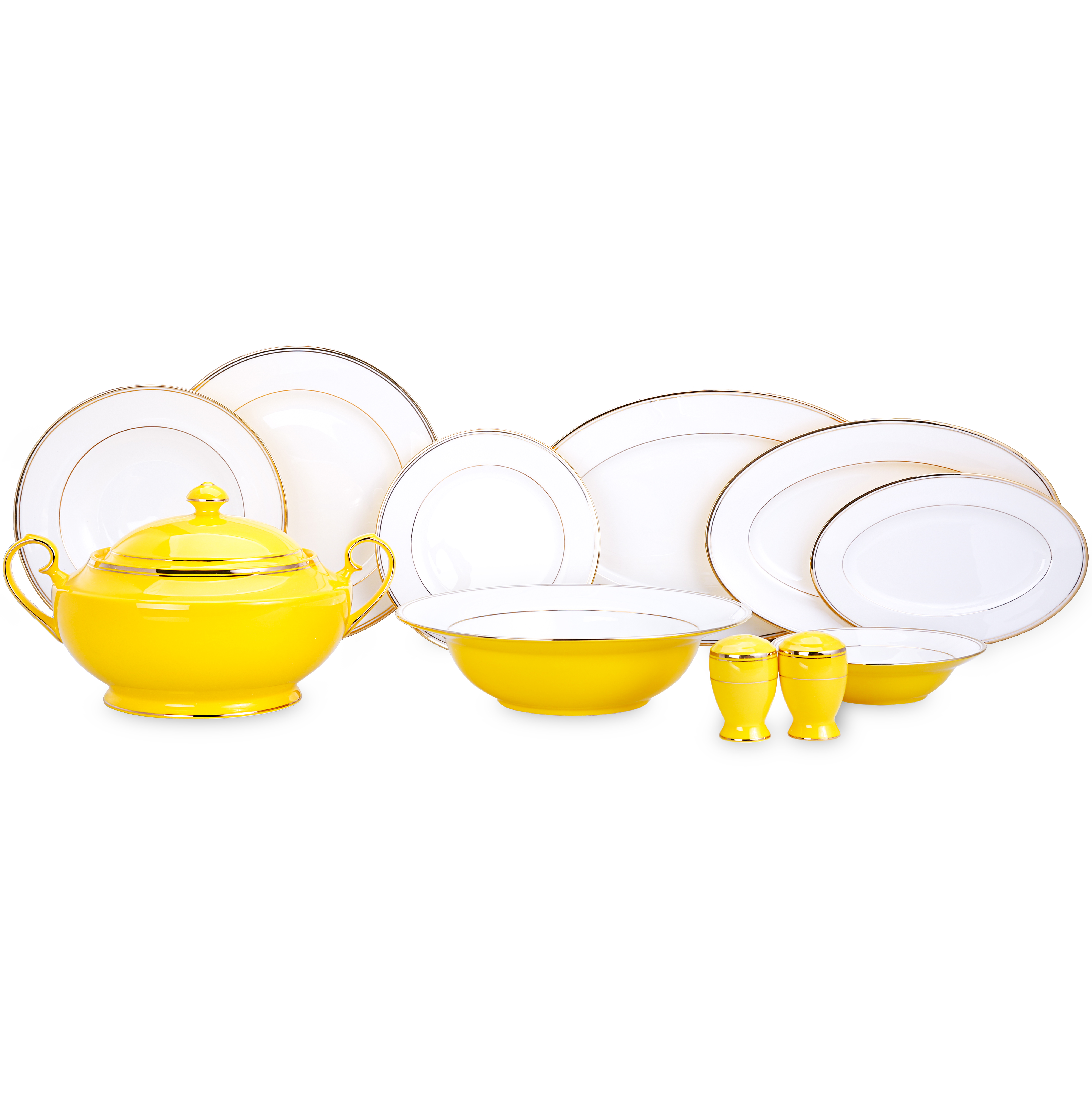 Karaca Royal 60 Parca Yemek Takimi Yellow Karaca Karaca Royal 60 Parca Yemek Takimi Yellow Karaca
