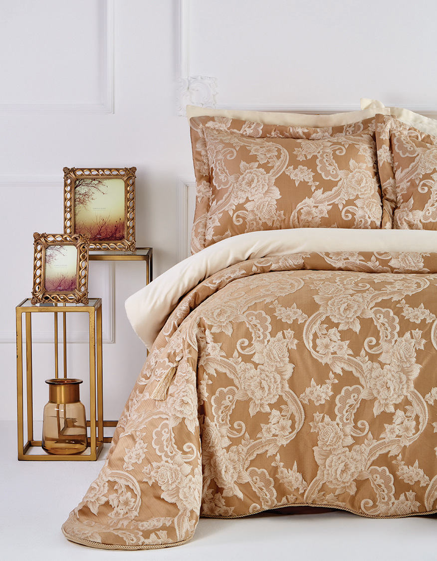 Karaca Home Romance Ekru Yatak Örtüsü Karaca Home