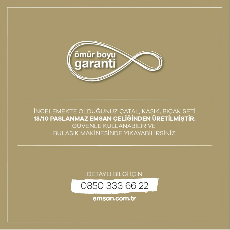 Emsan Sedir 12li Tatlı Çatalı Karaca Home