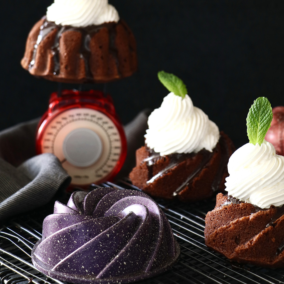 Emsan Cakepops Mini Kek Kalıbı Spiral Mor Emsan