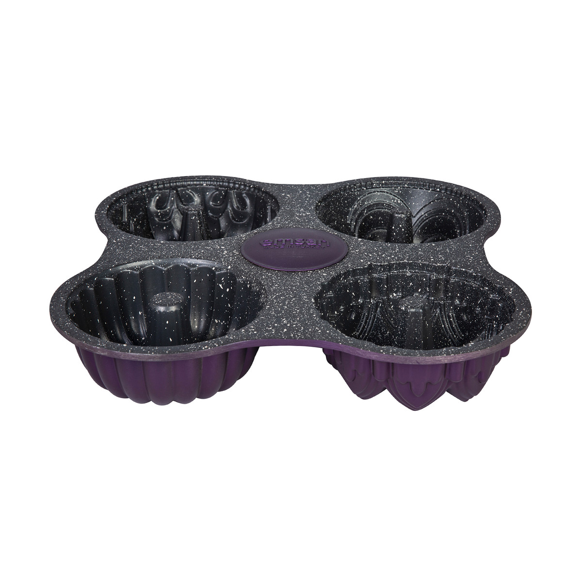Emsan One Four 4lü Döküm Kek Kalıbı Violet 29x29 cm Emsan