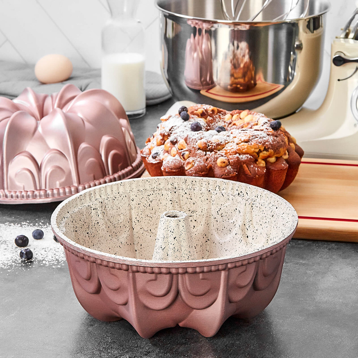 Karaca Aries Rosegold New Döküm Granit Kek Kalıbı Karaca Home