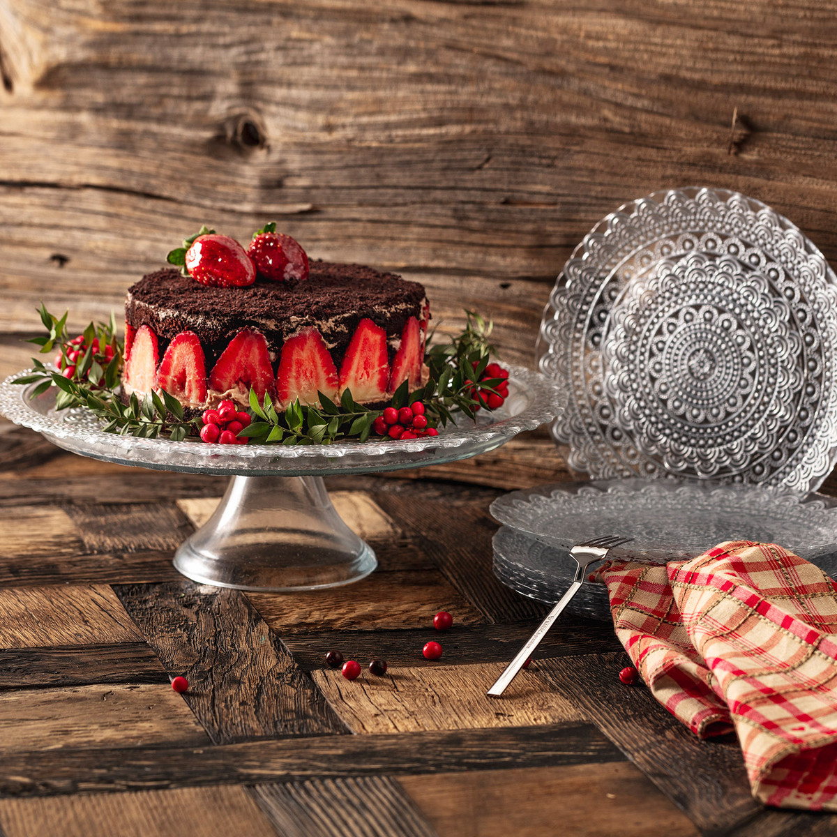 Karaca Silverlace Tatlı Kutu/Pasta Takımı Karaca Home