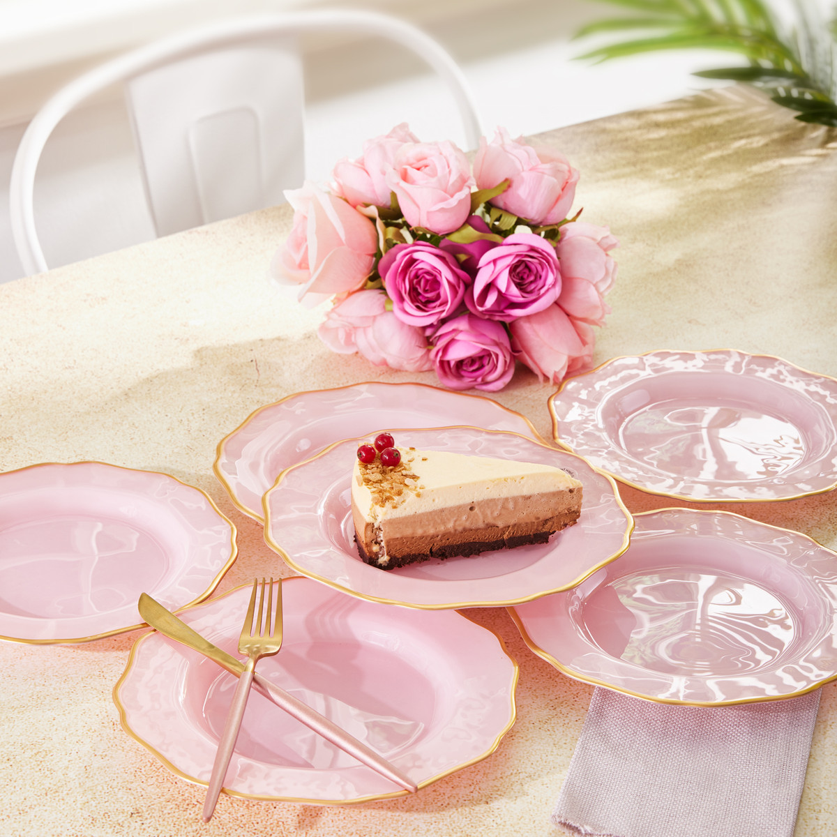 Karaca Empire Pembe 6lı Pasta Seti Karaca Home