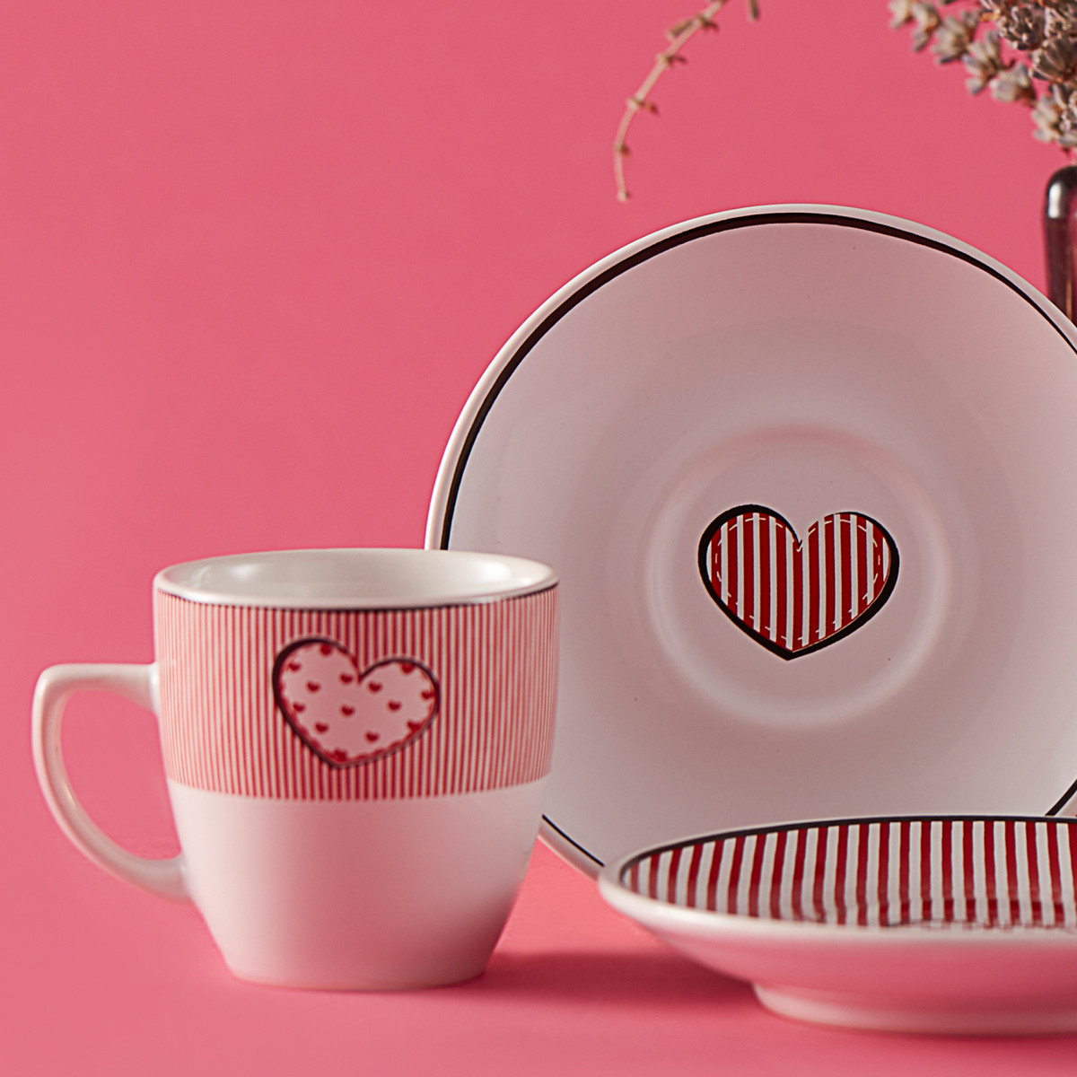 Apricot Valentines 2 Kişilik Kahve Fincanı Takımı Karaca Home