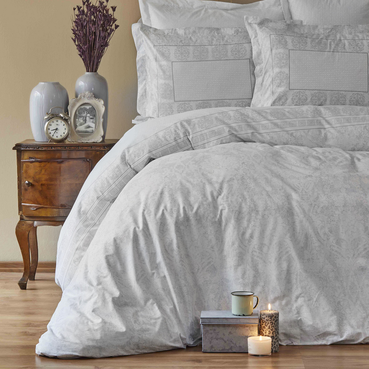 Karaca Home Quatre Silver Ranforce Cift Kisilik Nevresim Takimi Karaca Home