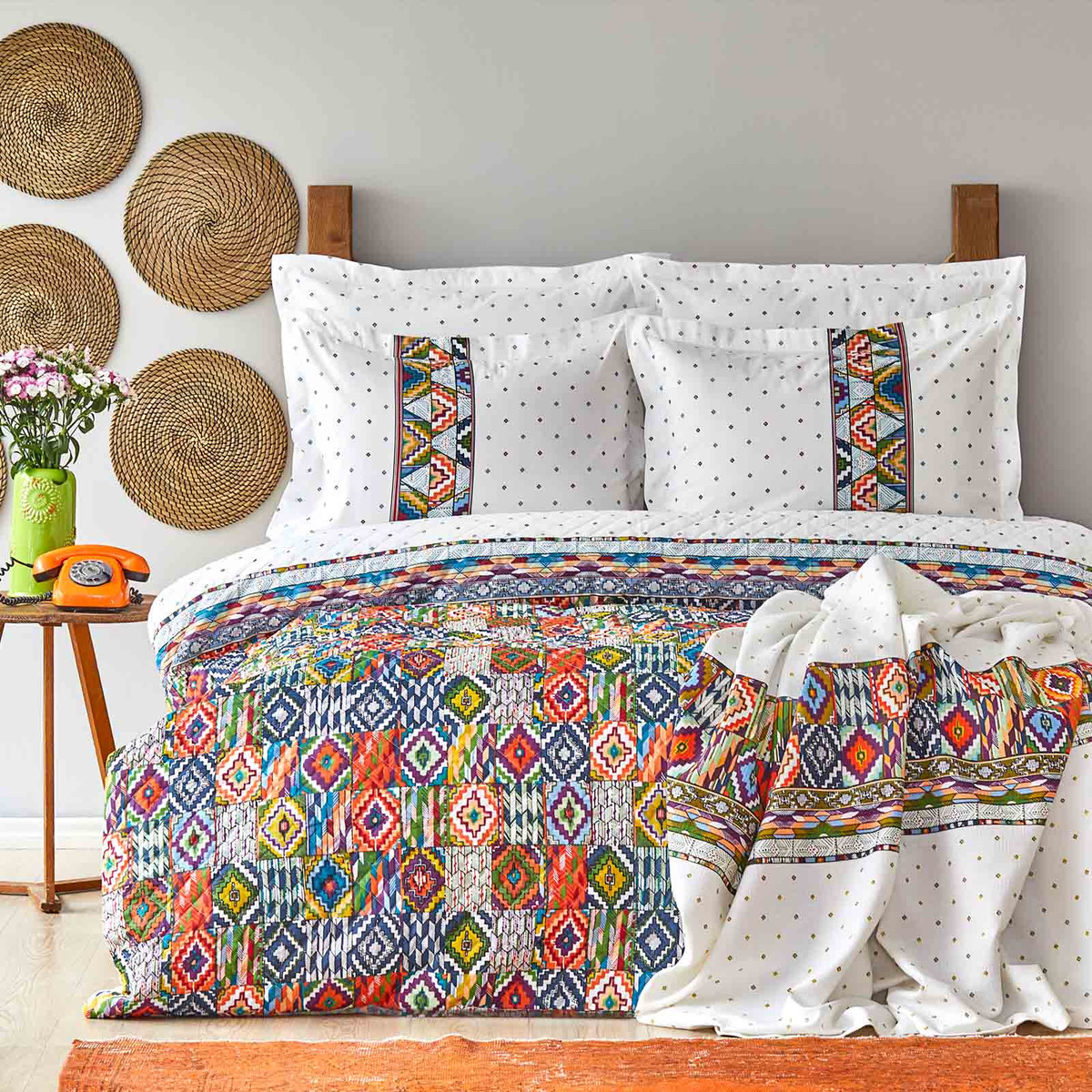 Sarah Anderson Moralı Çift Kişilik Summer Set Karaca Home