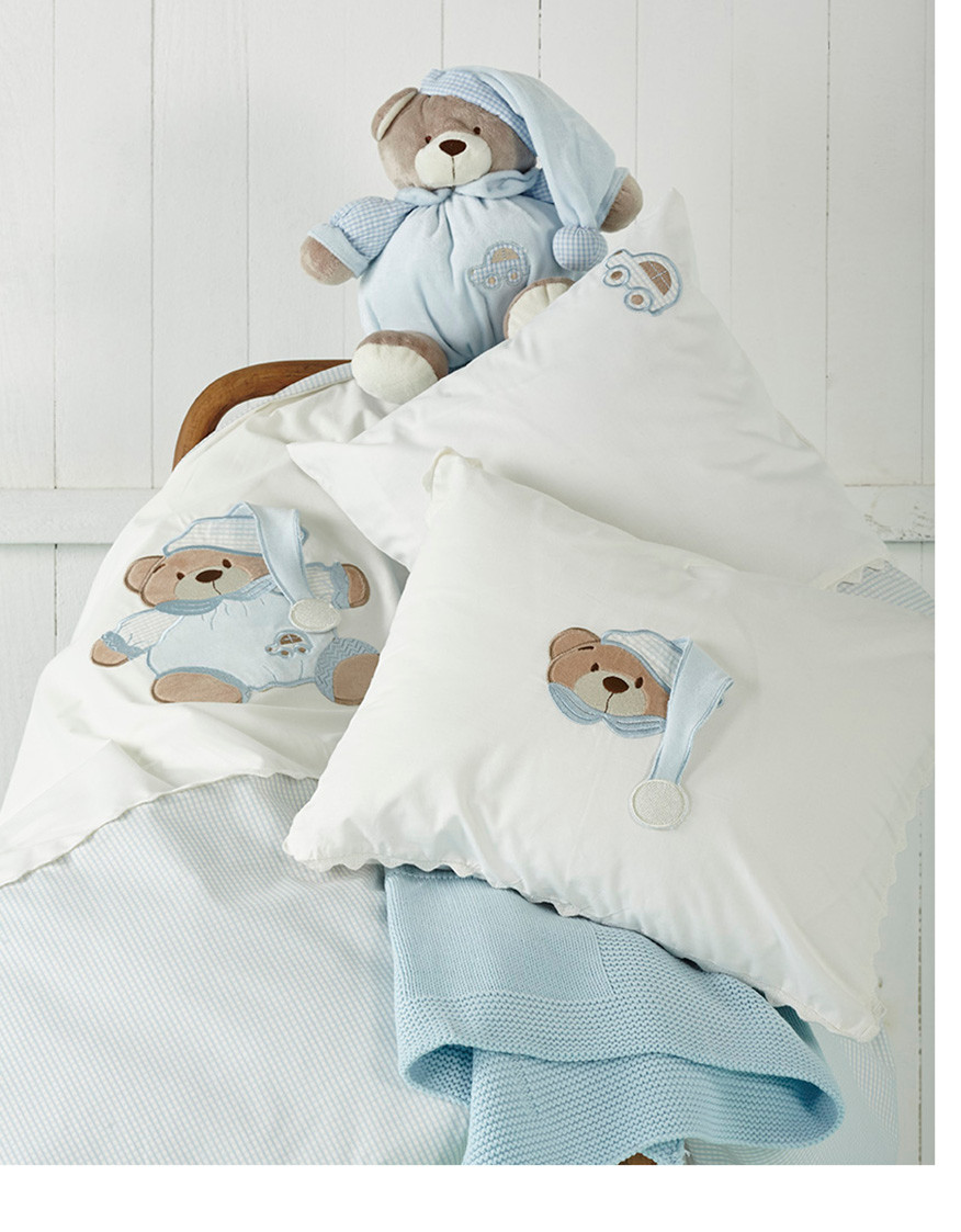 Karaca Home Bear Mavi Bebek Nakışlı Nevresim Takımı Karaca Karaca Home Bear Mavi Bebek Nakışlı Nevresim Takımı Karaca