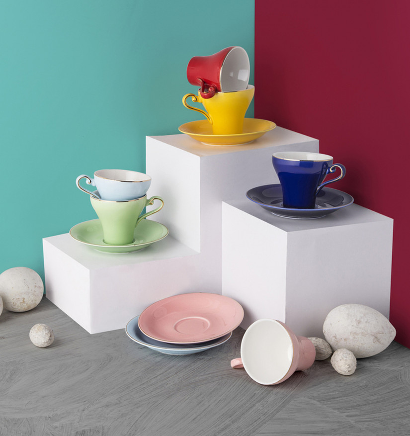 Emsan Versay 6lı Kahve Fincanı Takımı Mix Cookplus