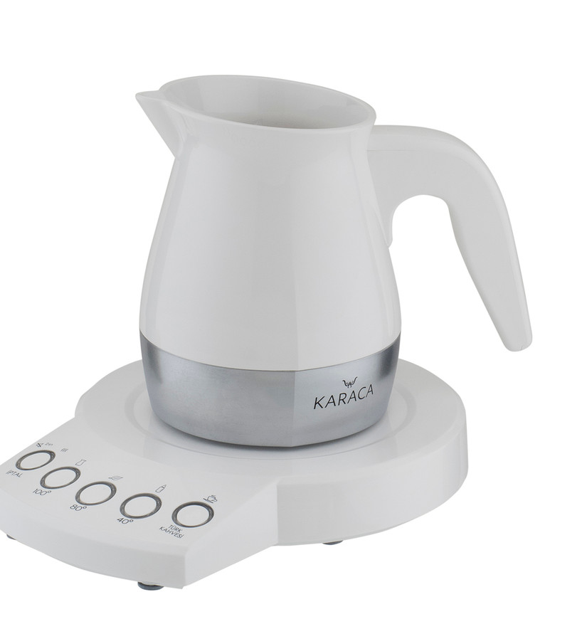 Karaca Allure Seramik Çay Kahve Makinesi Beyaz Cookplus