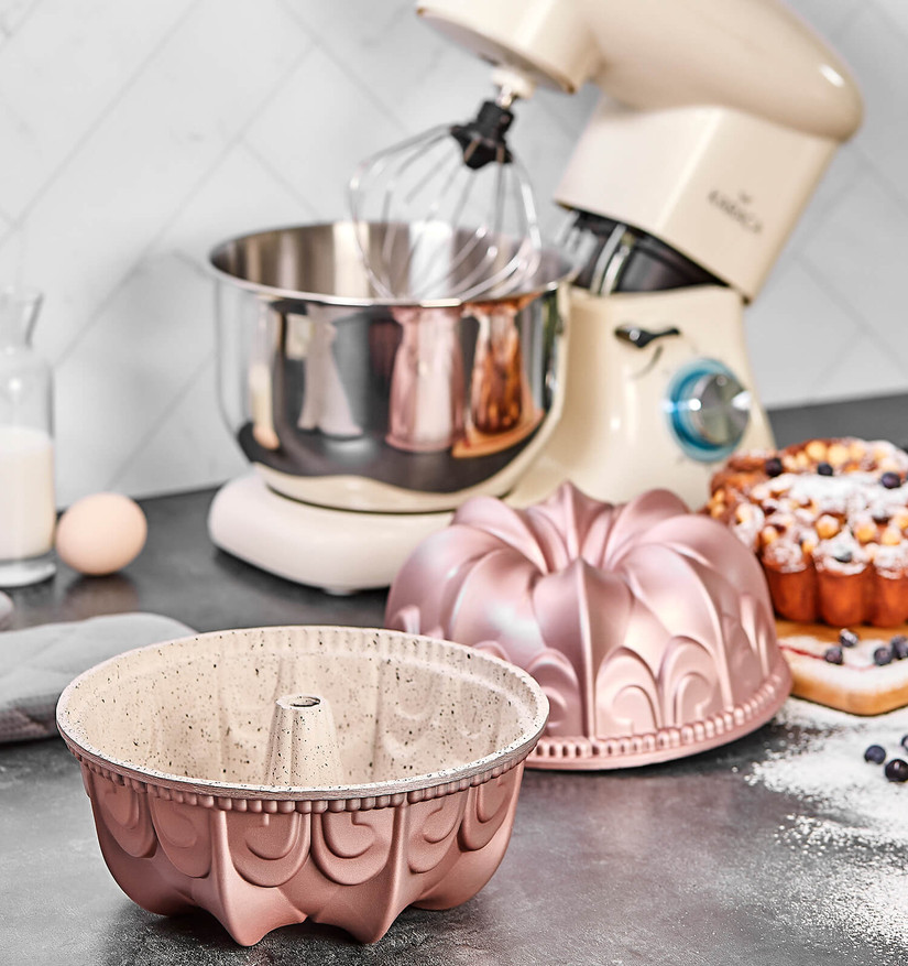 Karaca Aries Rosegold New Döküm Granit Kek Kalıbı Cookplus
