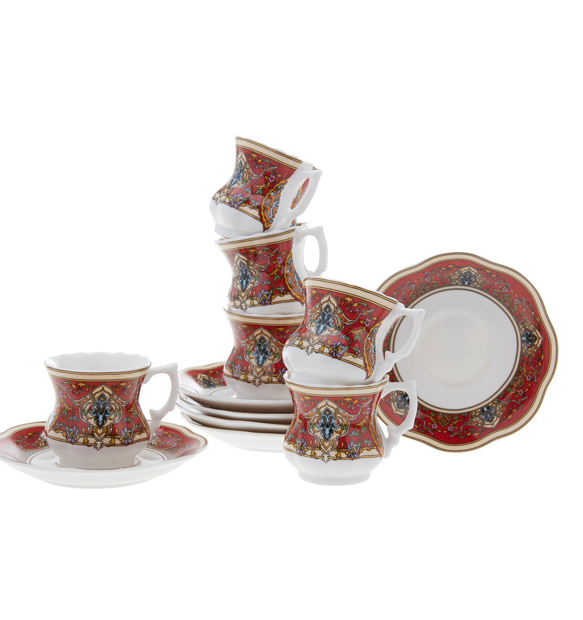 Karaca 6lı Kahve Fincan Takımı Topkapı Cookplus