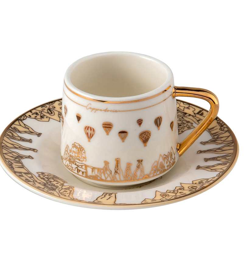 Jumbo Cappadocia 2�li Kahve Fincanı Cookplus