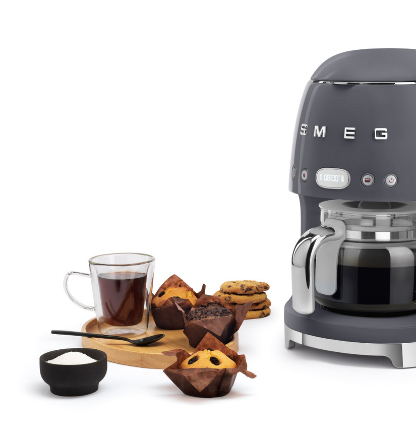 Smeg Filtre Kahve Makinesi Barut Grey DCF02GREU Cookplus
